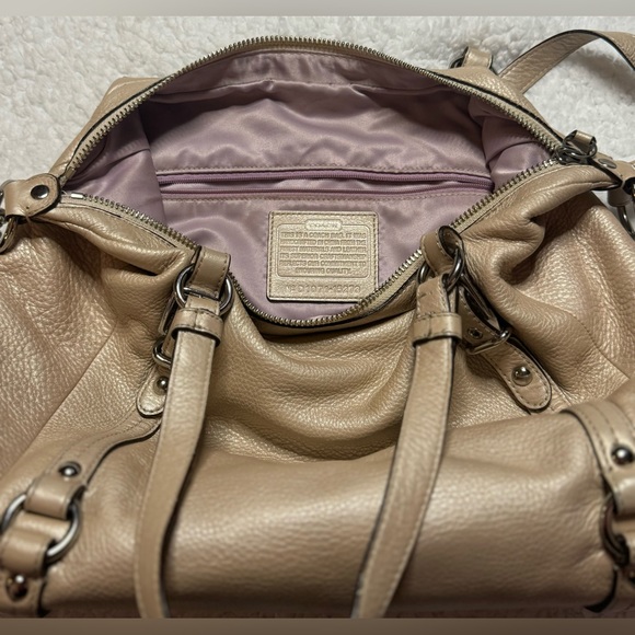EUC GORGEOUS COACH large leather bag with handles and shoulder strap - Picture 10 of 13